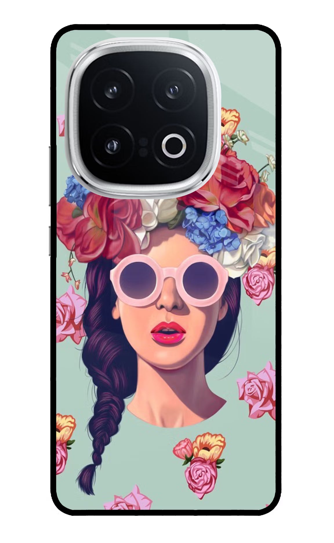 Pretty Girl iQOO 13 5G Glass Case Back Cover by Casekaro