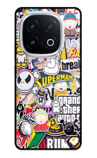 Sticker Bomb iQOO 13 5G Glass Case