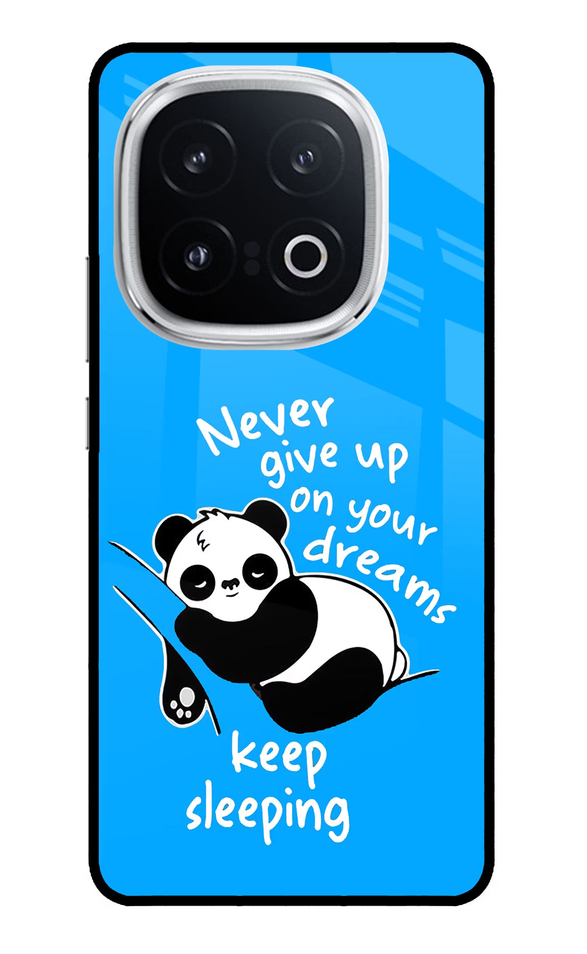 Keep Sleeping iQOO 13 5G Glass Case Back Cover by Casekaro
