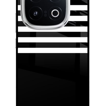Black and White Print iQOO 13 5G Glass Case