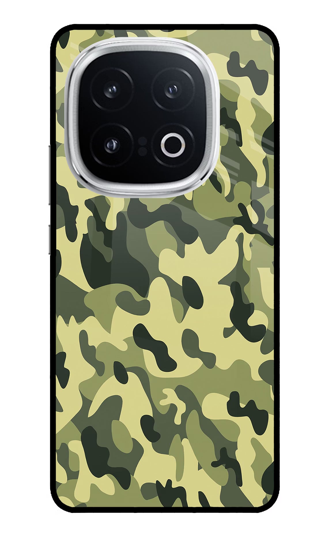 Camouflage iQOO 13 5G Glass Case Back Cover by Casekaro
