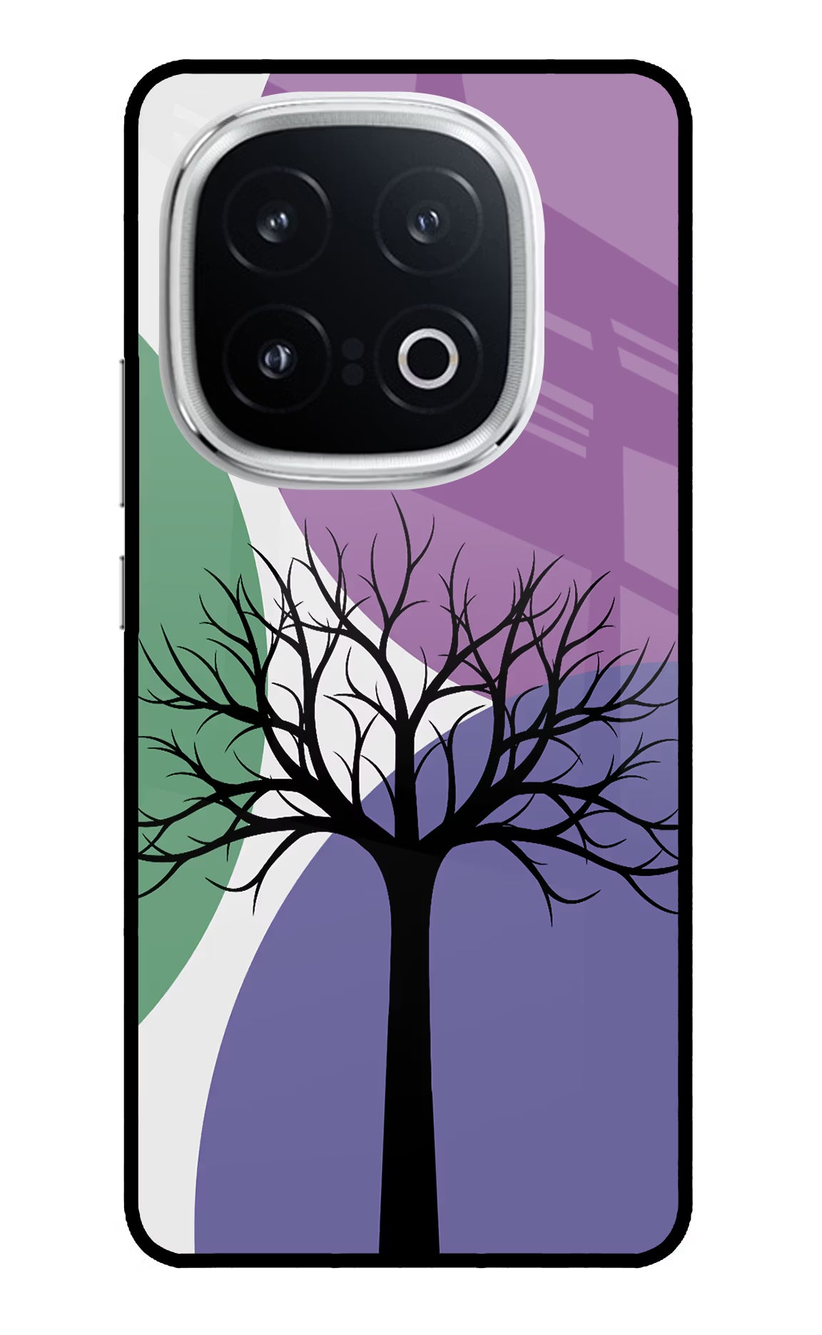Tree Art iQOO 13 5G Glass Case Back Cover by Casekaro