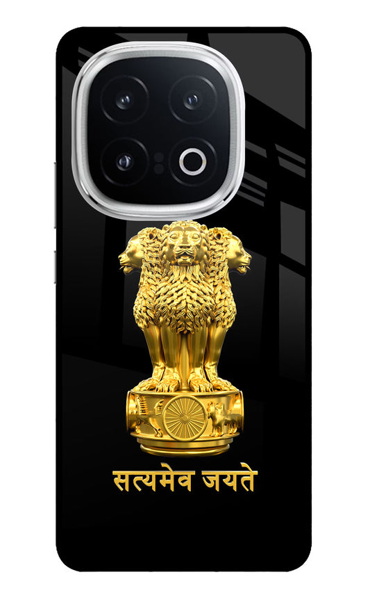 Satyamev Jayate Golden iQOO 13 5G Glass Case