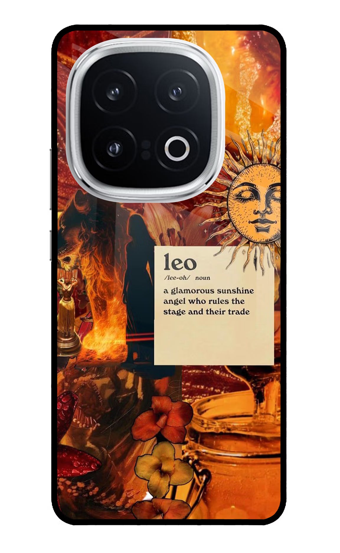 Leo Zodiac iQOO 13 5G Glass Case Back Cover by Casekaro