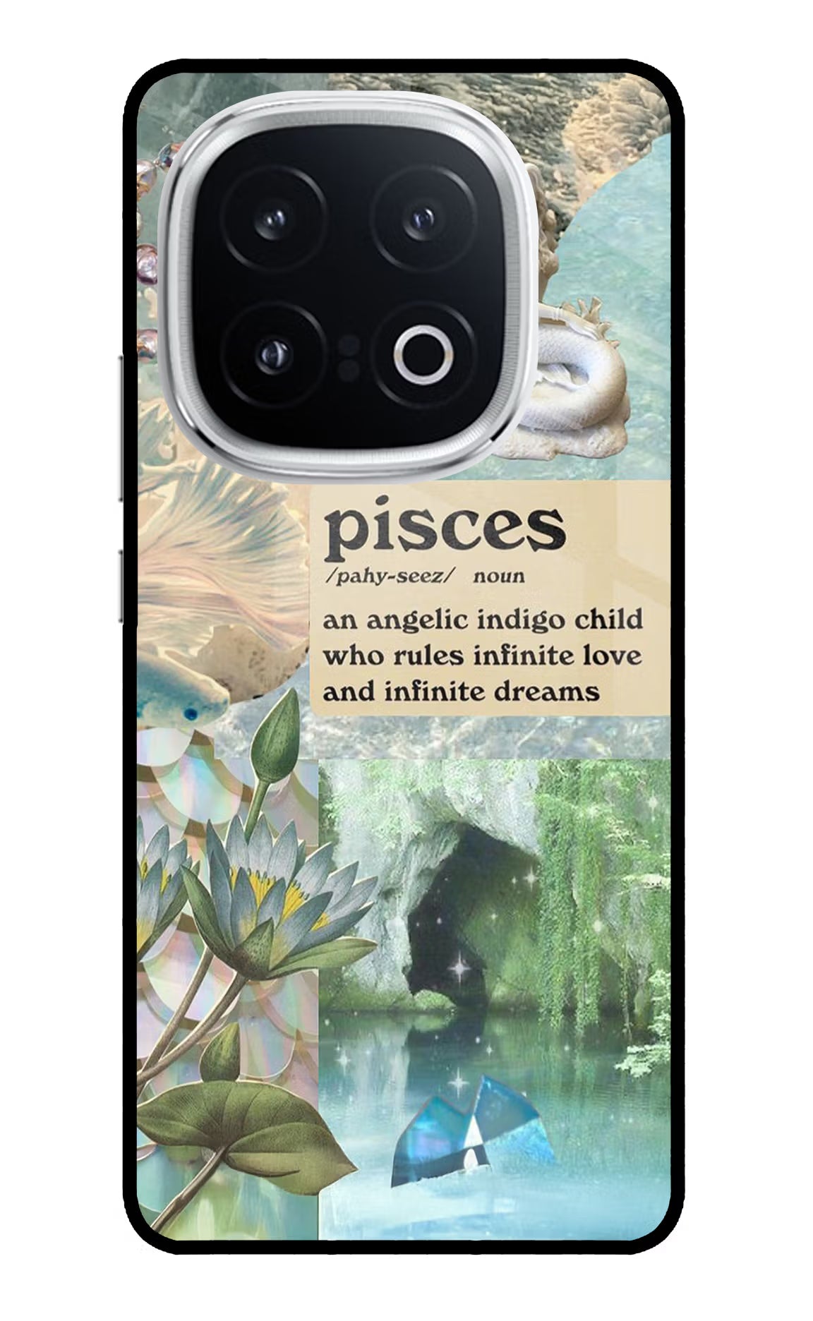 Pisces Zodiac iQOO 13 5G Glass Case Back Cover by Casekaro