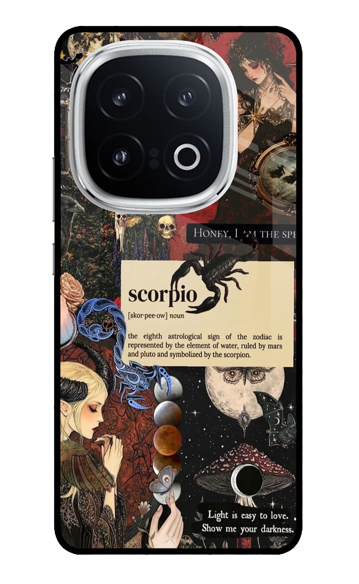 Scorpio Zodiac iQOO 13 5G Glass Case Back Cover by Casekaro