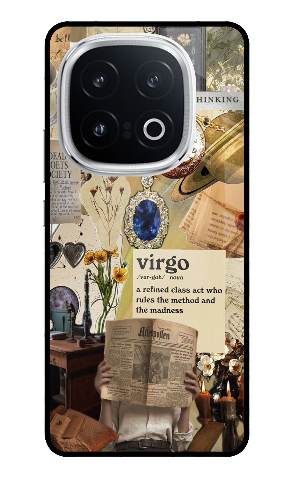Virgo Zodiac iQOO 13 5G Glass Case Back Cover by Casekaro