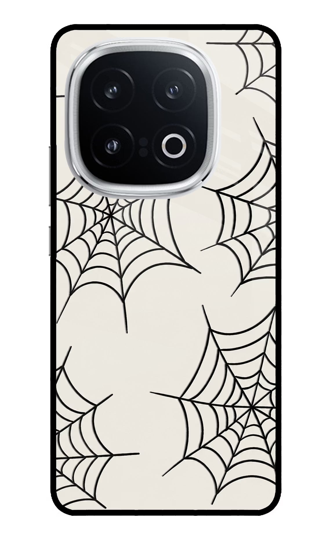 Spider Web iQOO 13 5G Glass Case Back Cover by Casekaro