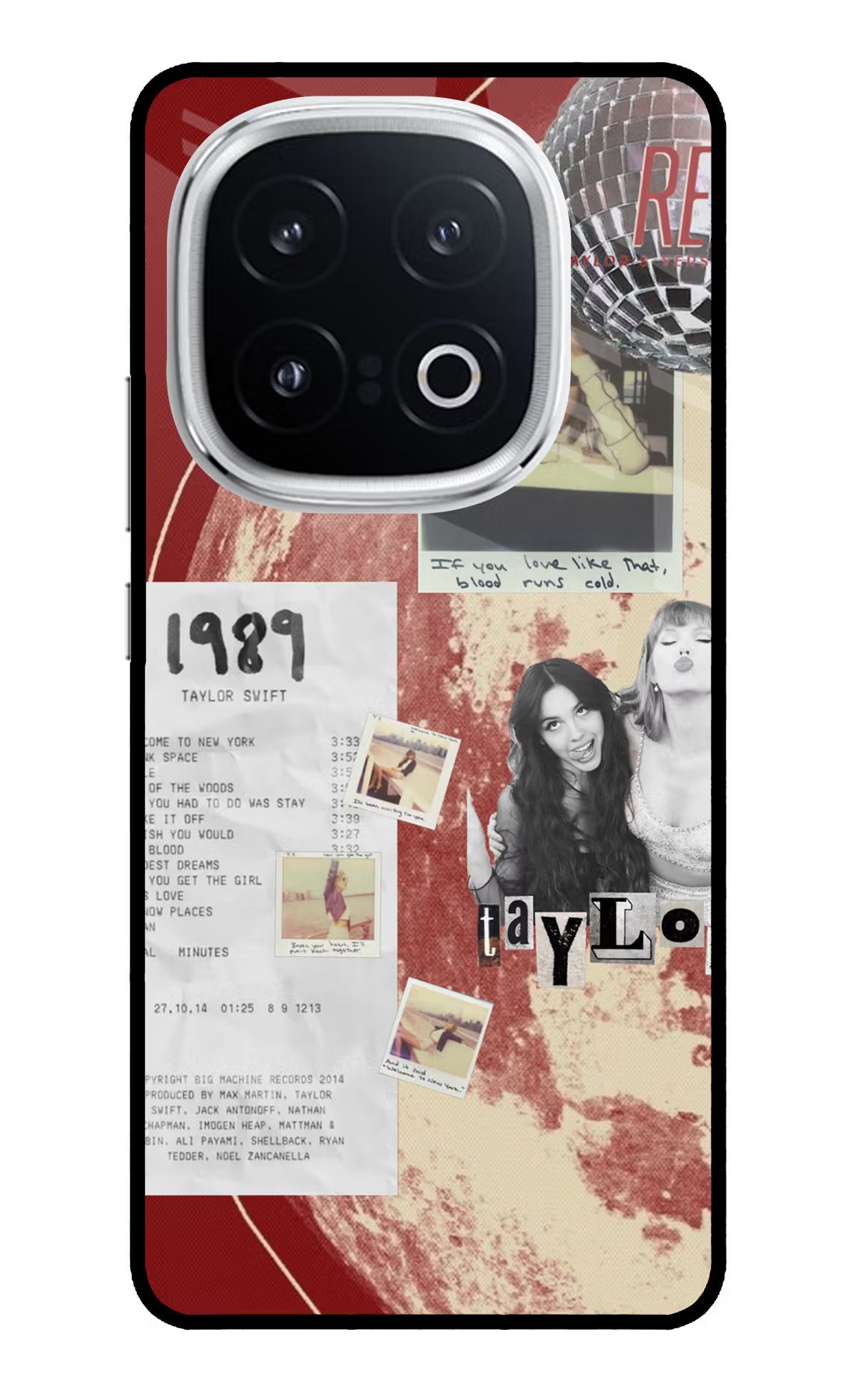 Taylor Swift iQOO 13 5G Glass Case Back Cover by Casekaro