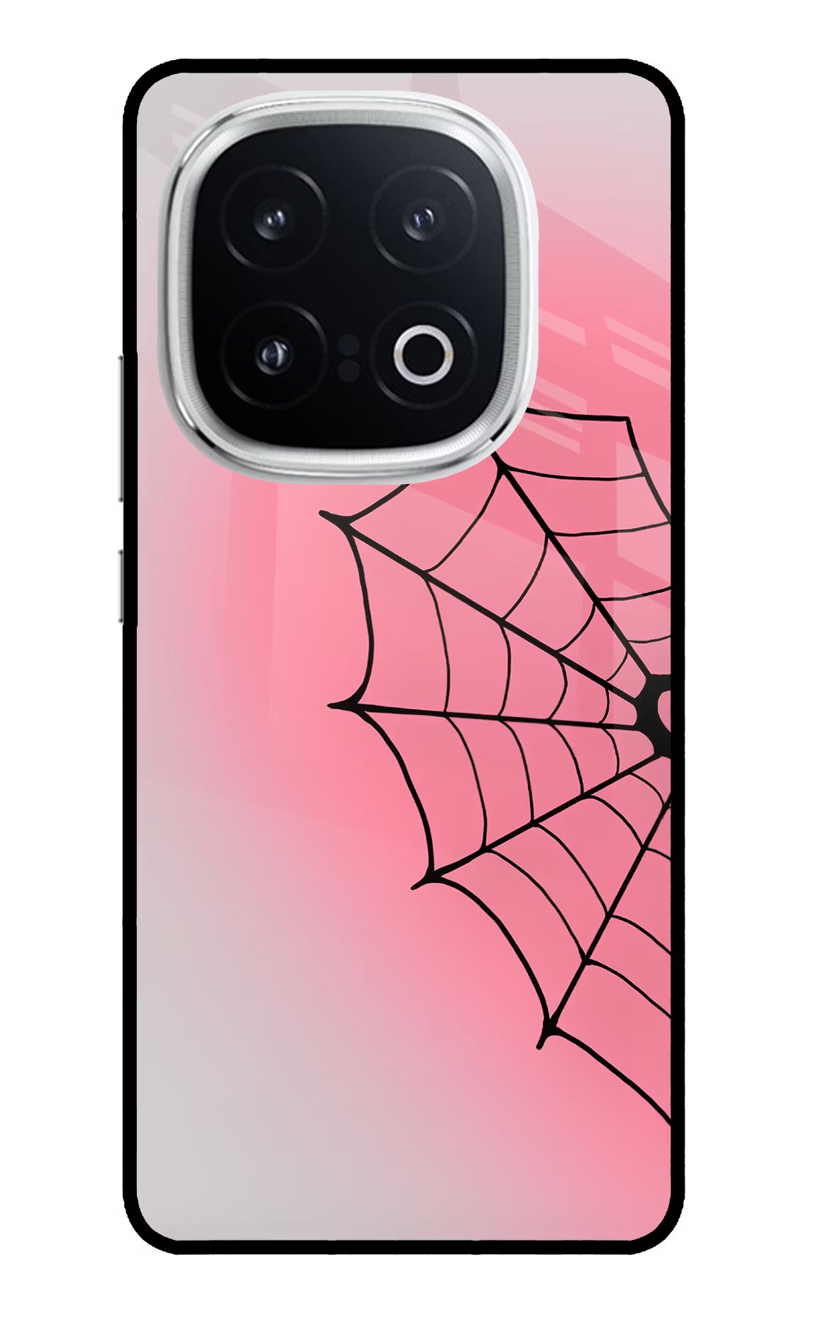 Pink Web iQOO 13 5G Glass Case