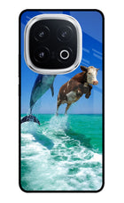 Dolphin vs Cow iQOO 13 5G Glass Case
