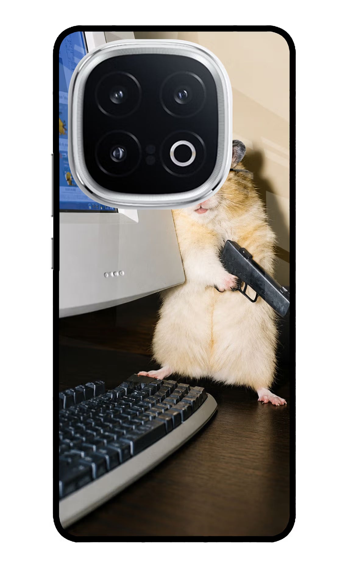 Hacker Hamster iQOO 13 5G Glass Case