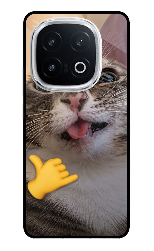 Silly Cat Call iQOO 13 5G Glass Case