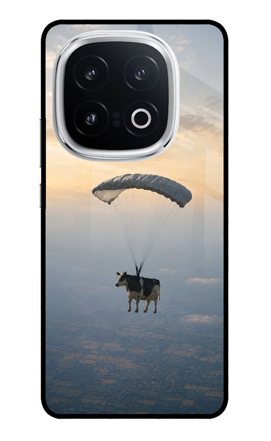 Skydiving Cow iQOO 13 5G Glass Case