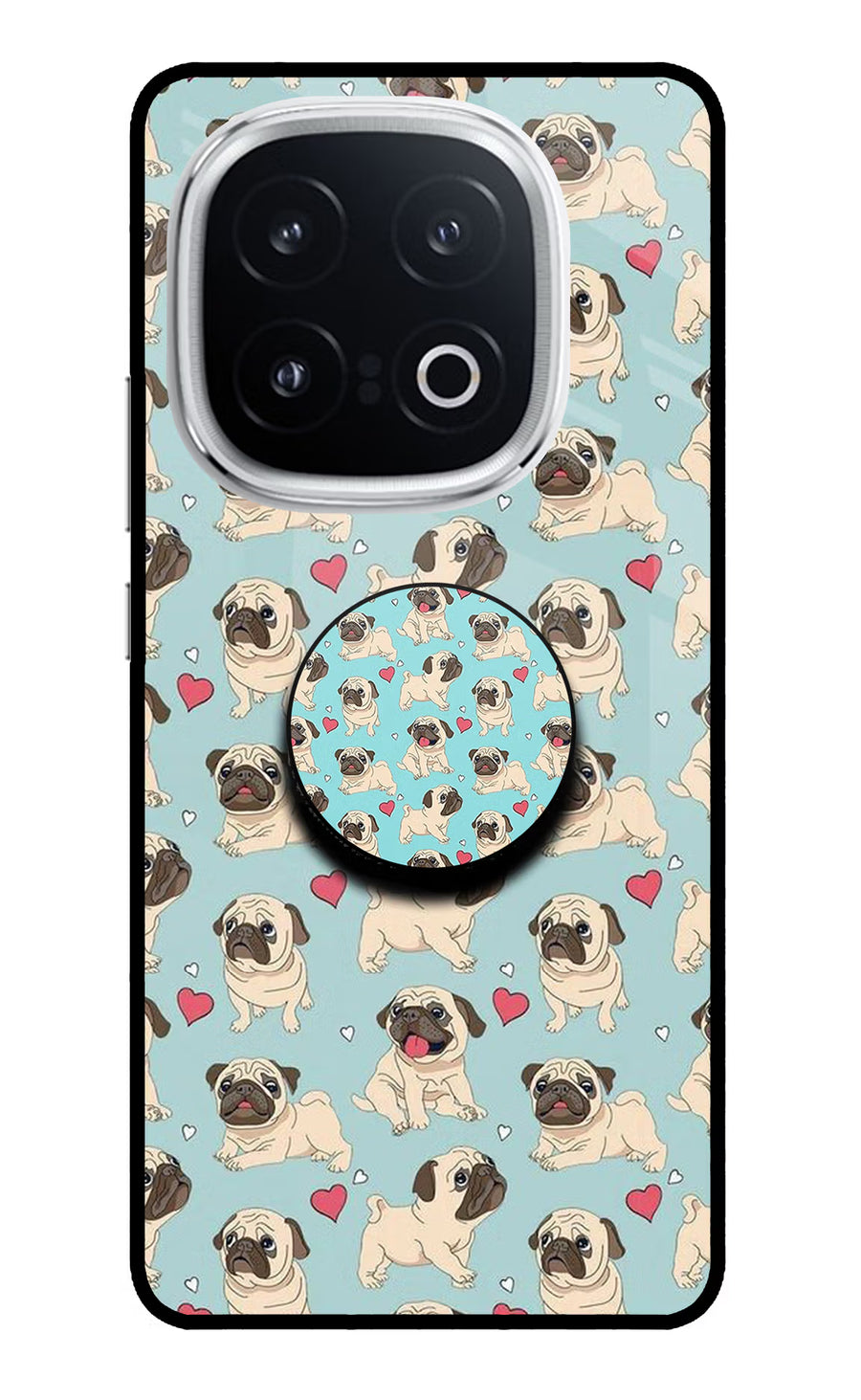 Pug Dog iQOO 13 5G Pop Case, Glass case