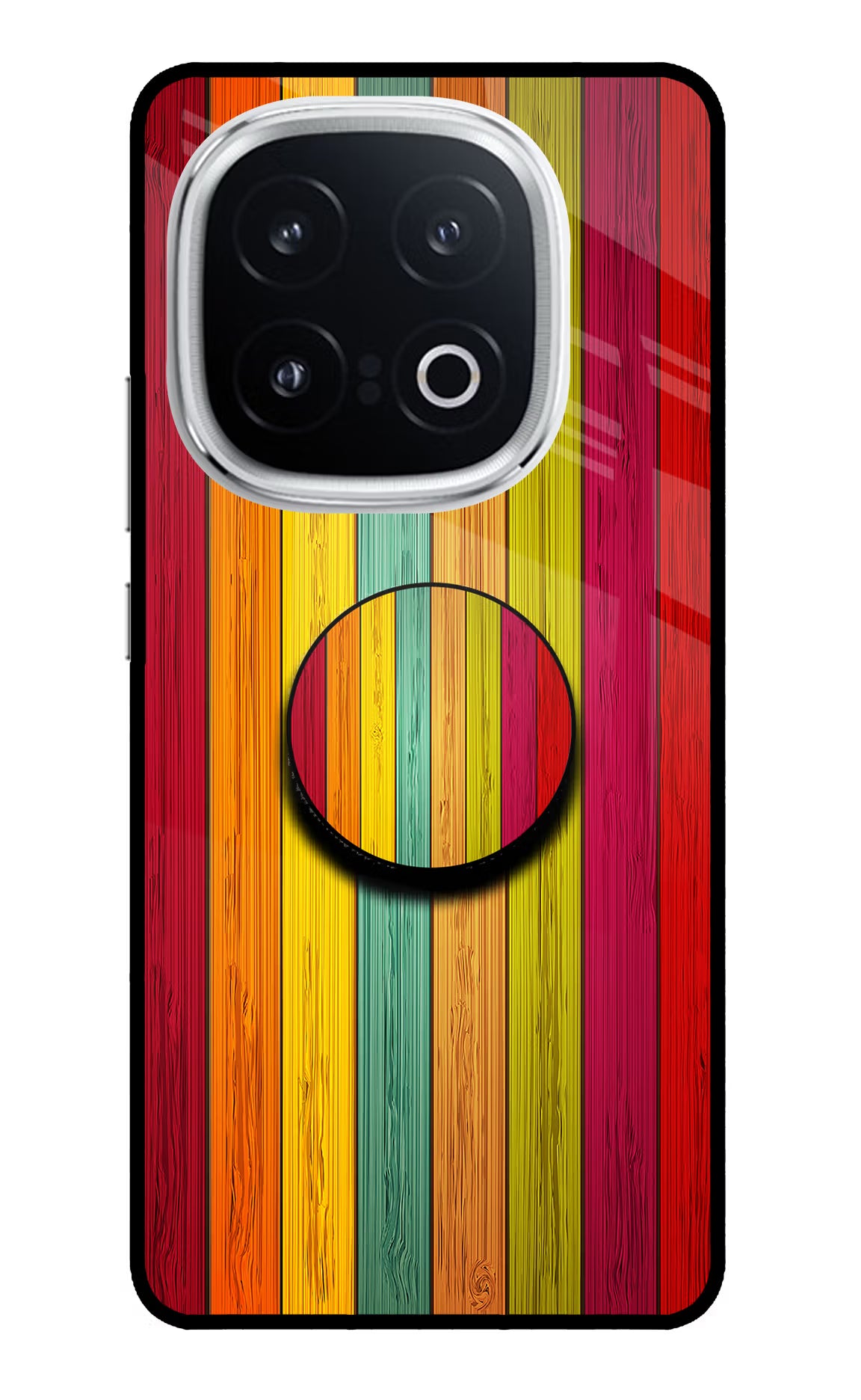 Multicolor Wooden iQOO 13 5G Pop Case by Casekaro