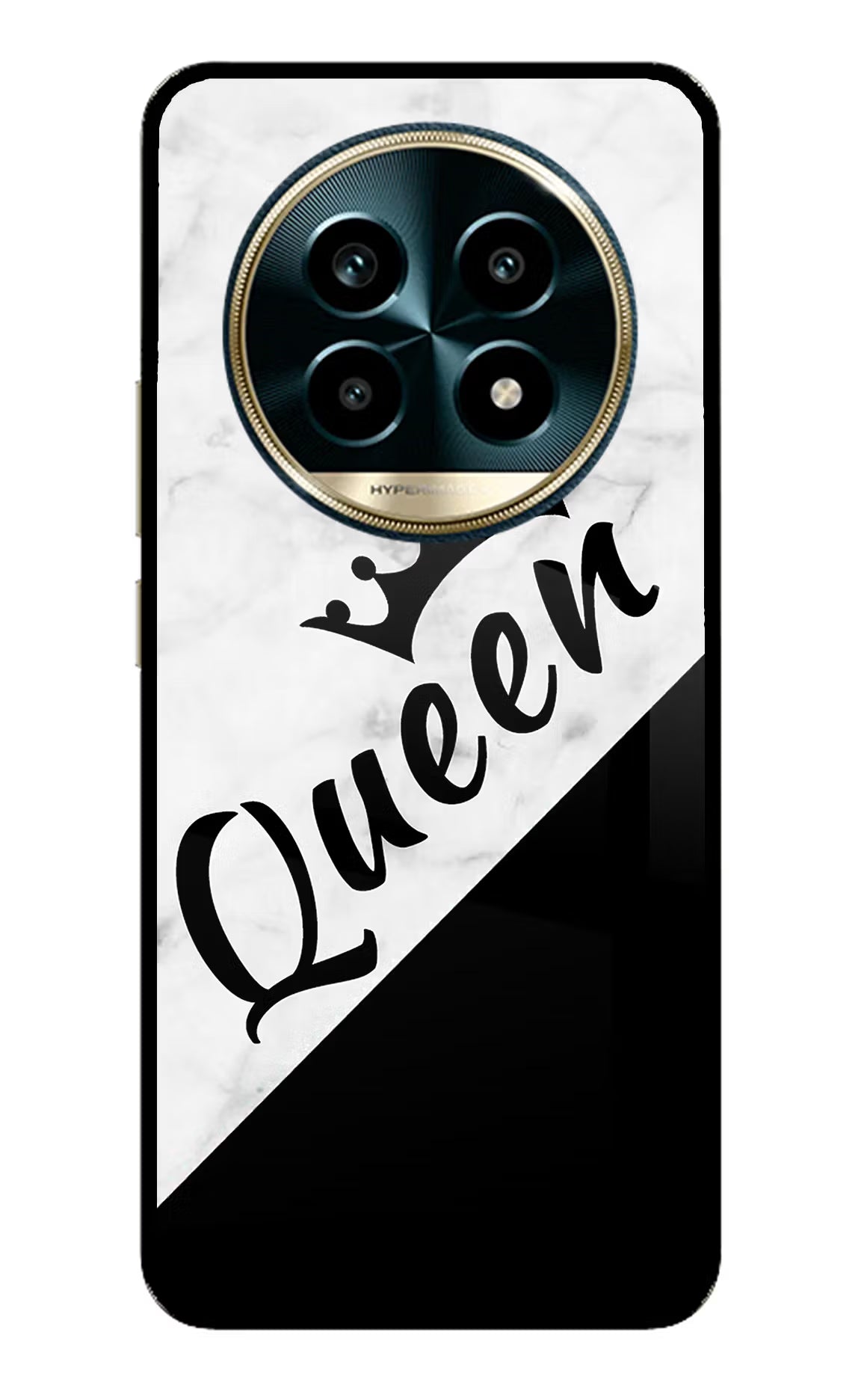 Queen Realme 13 Pro 5G Glass Case Back Cover by Casekaro