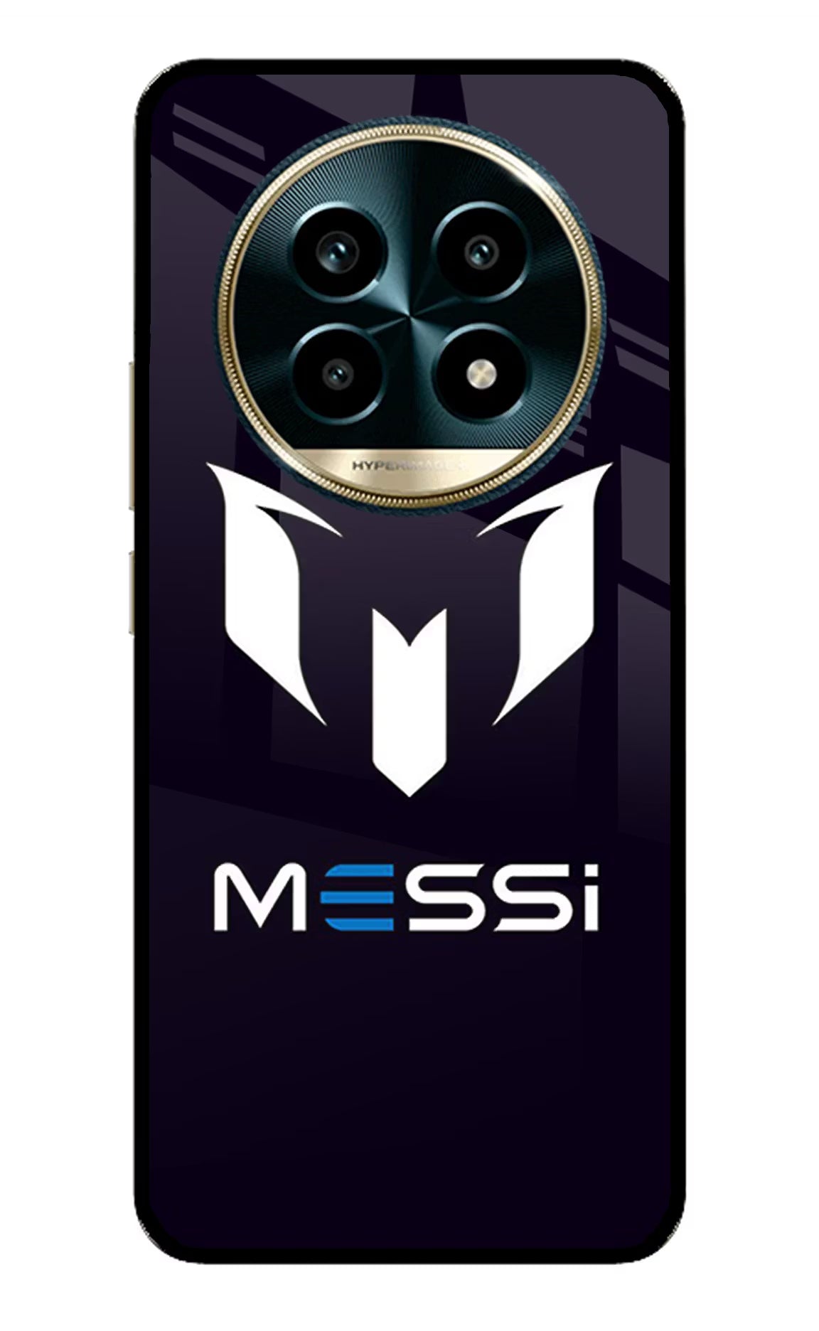 Messi Logo Realme 13 Pro 5G Glass Case Back Cover by Casekaro