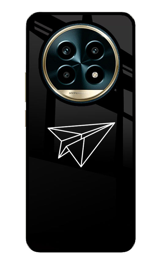 Paper Plane White Realme 13 Pro 5G Glass Case