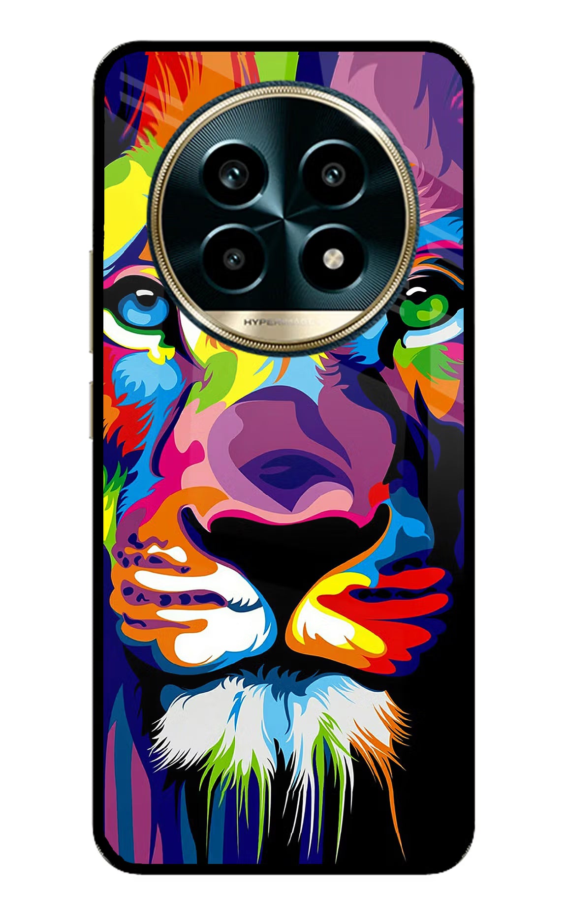 Lion Realme 13 Pro 5G Glass Case Back Cover by Casekaro