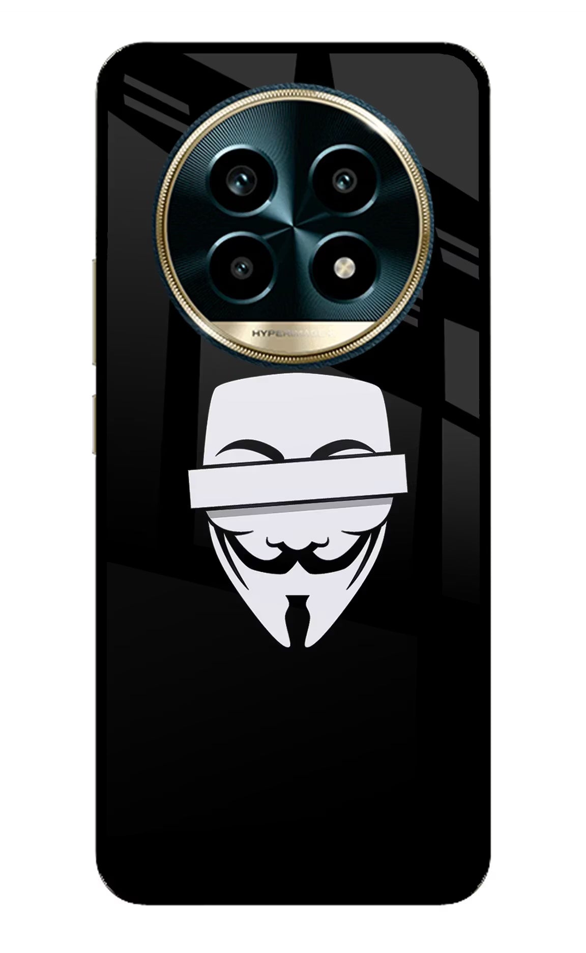 Anonymous Face Realme 13 Pro 5G Glass Case Back Cover by Casekaro