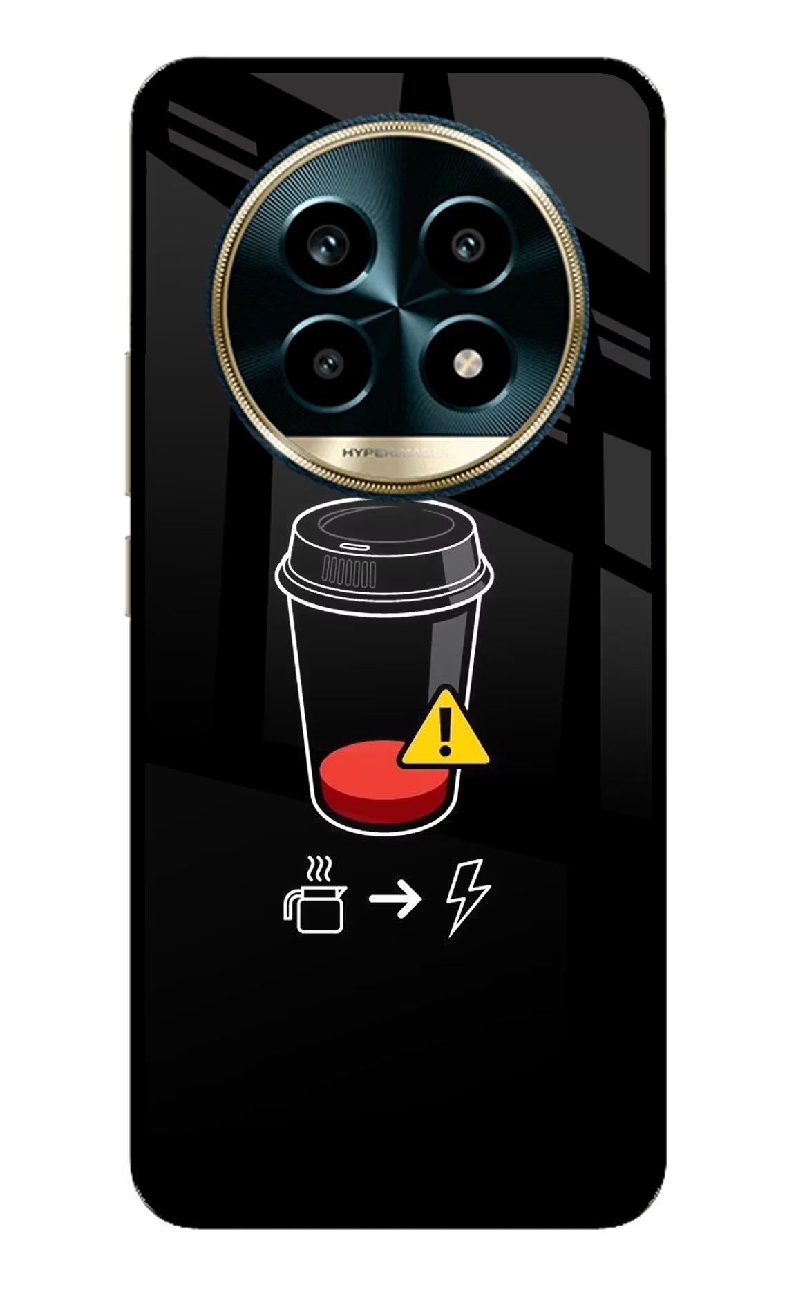 Coffee Realme 13 Pro 5G Glass Case Back Cover by Casekaro