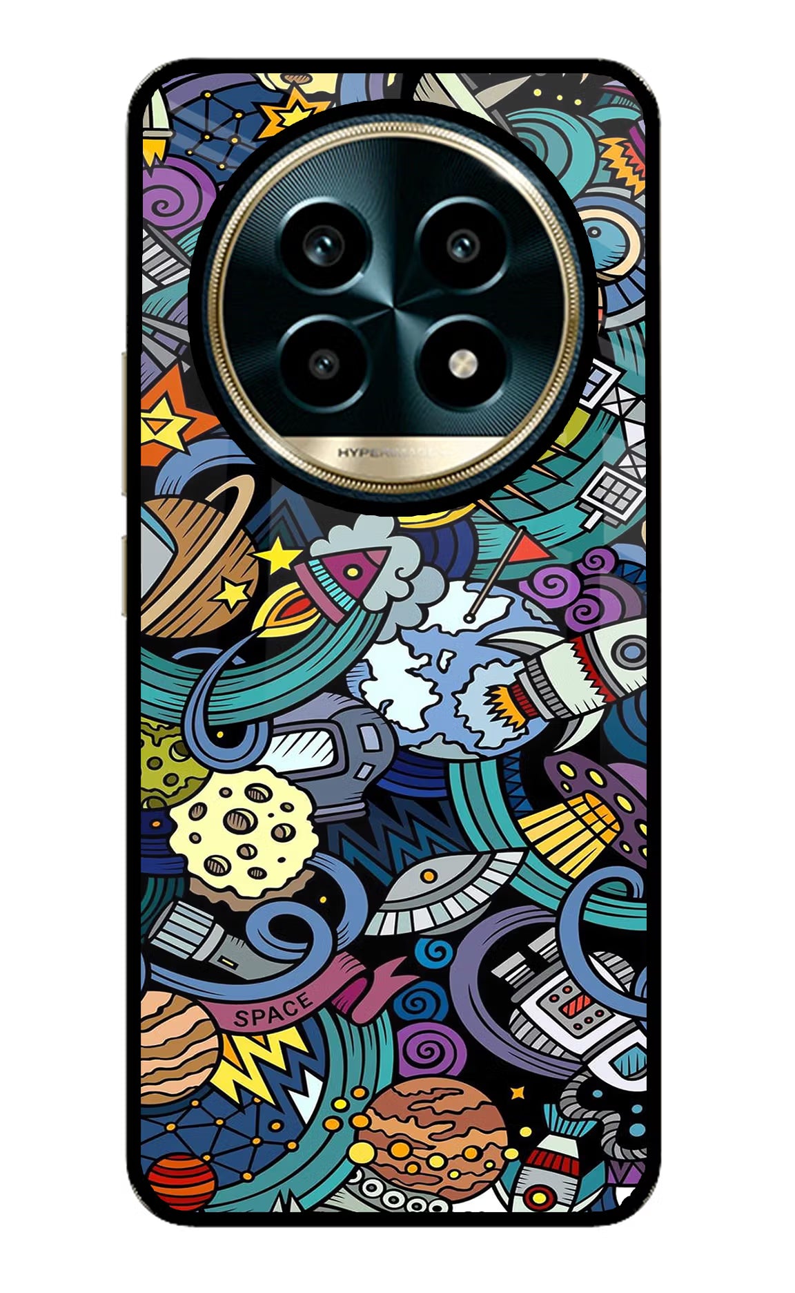 Space Abstract Realme 13 Pro 5G Glass Case