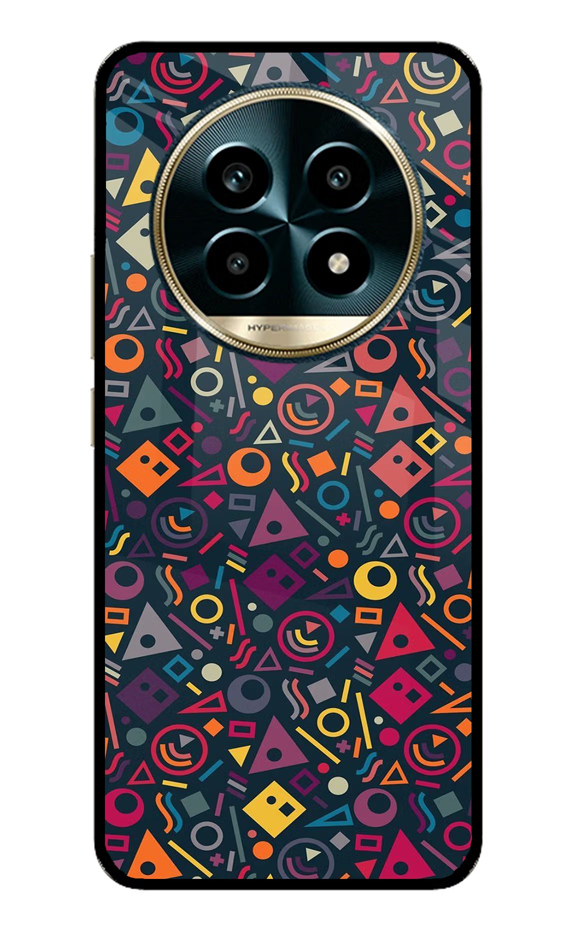 Geometric Abstract Realme 13 Pro 5G Glass Case Back Cover by Casekaro