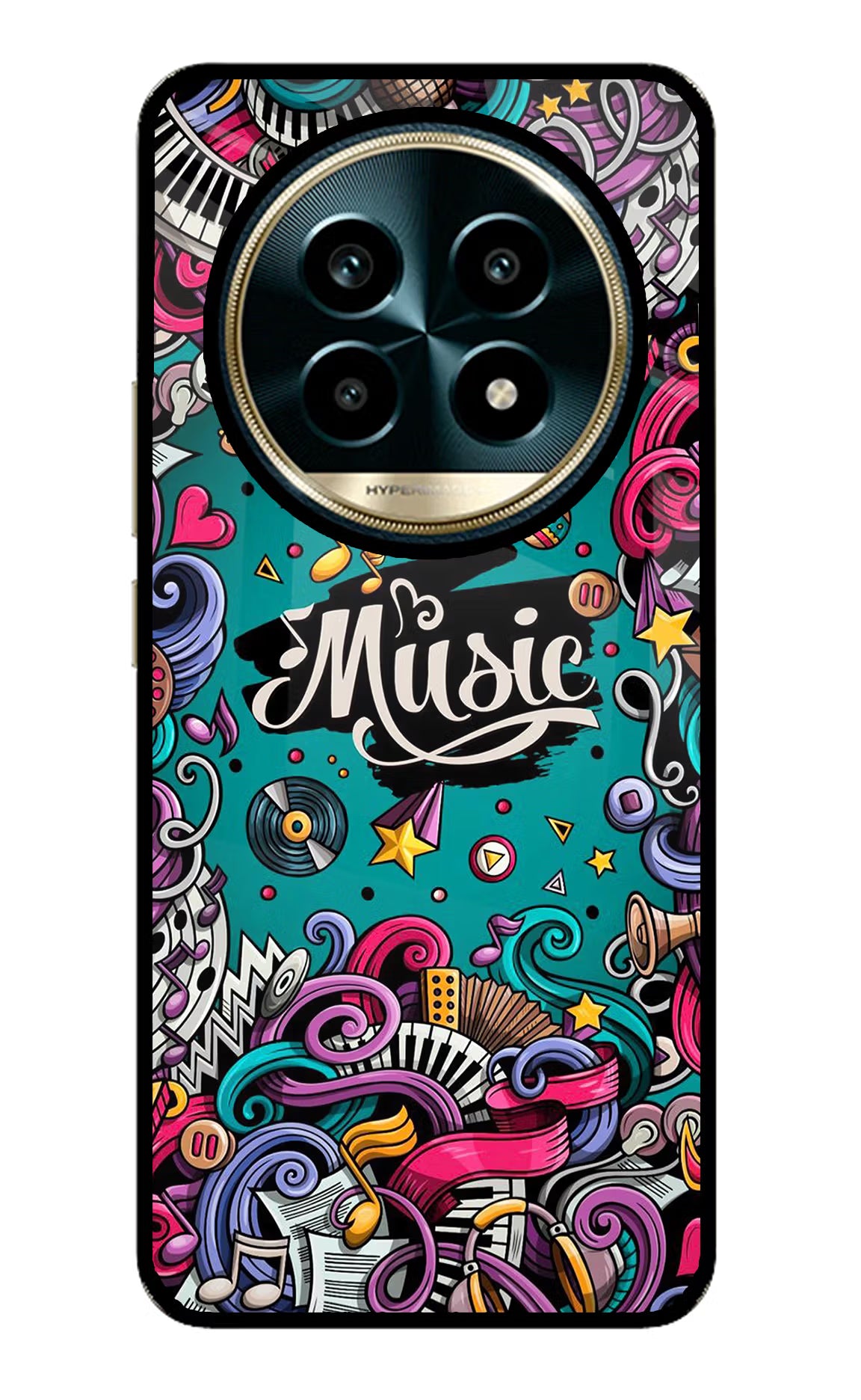 Music Graffiti Realme 13 Pro 5G Glass Case