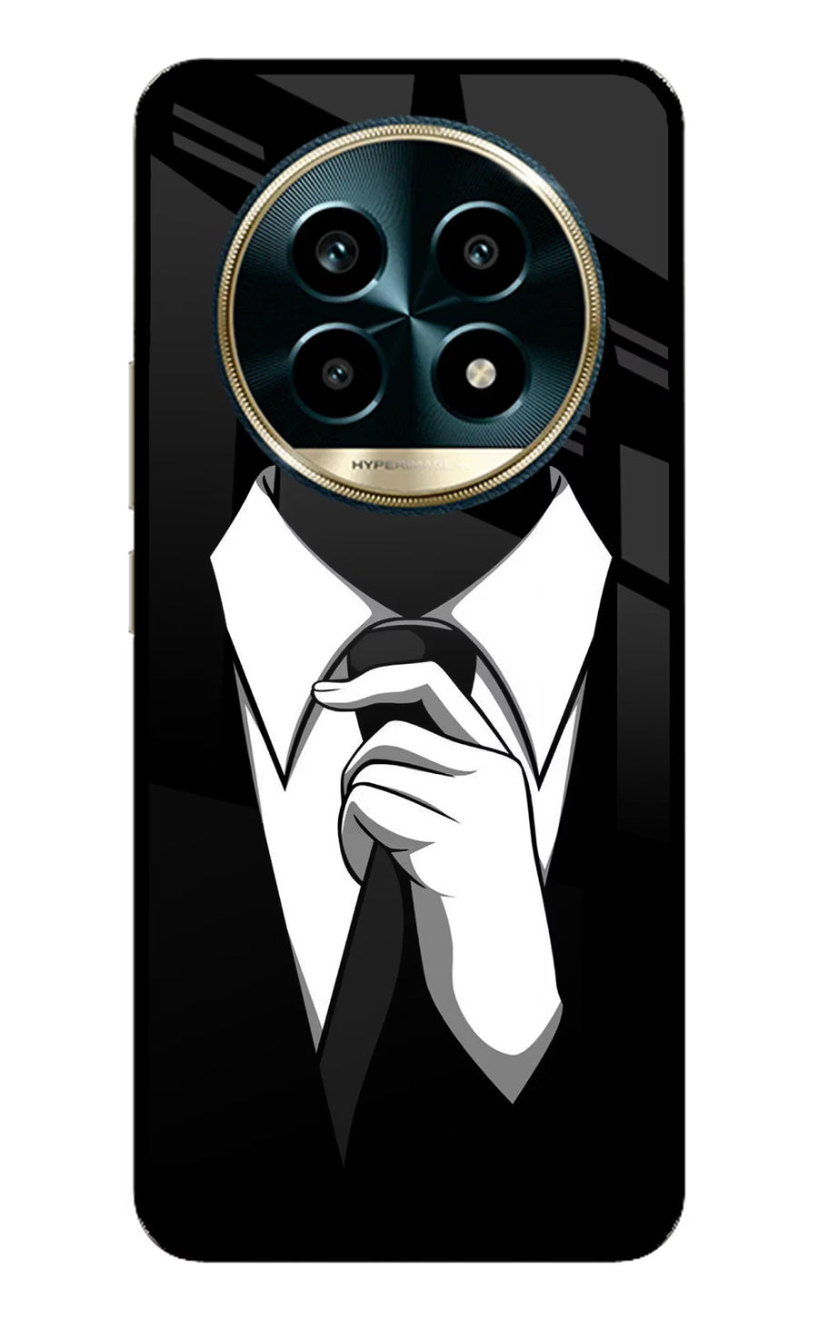 Black Tie Realme 13 Pro 5G Back Cover, Metal case