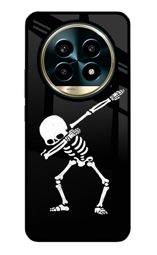 Dabbing Skeleton Art Realme 13 Pro 5G Glass Case