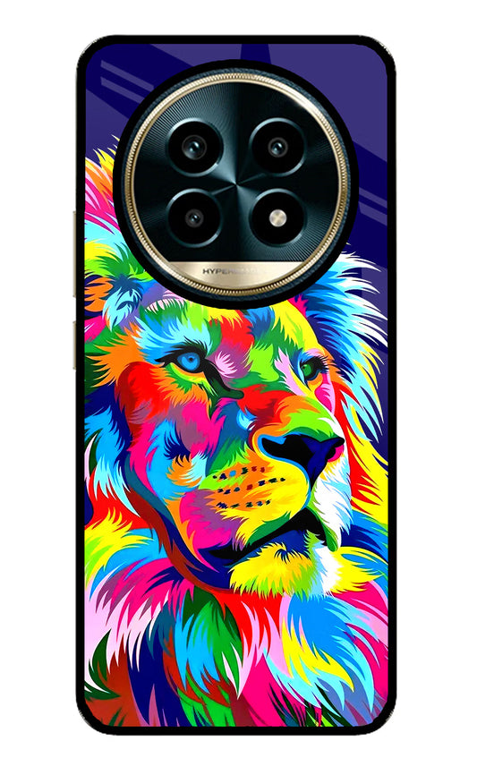 Vector Art Lion Realme 13 Pro 5G Glass Case
