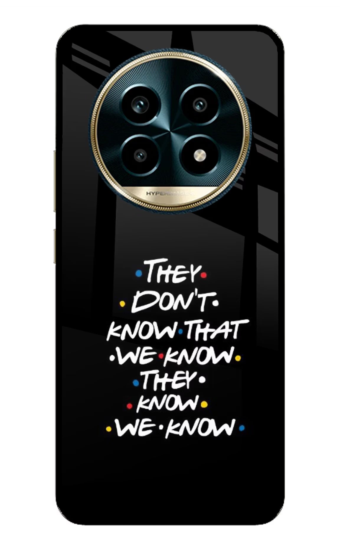 FRIENDS Dialogue Realme 13 Pro 5G Glass Case Back Cover by Casekaro