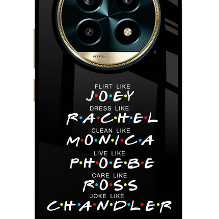 FRIENDS Character Realme 13 Pro 5G Glass Case