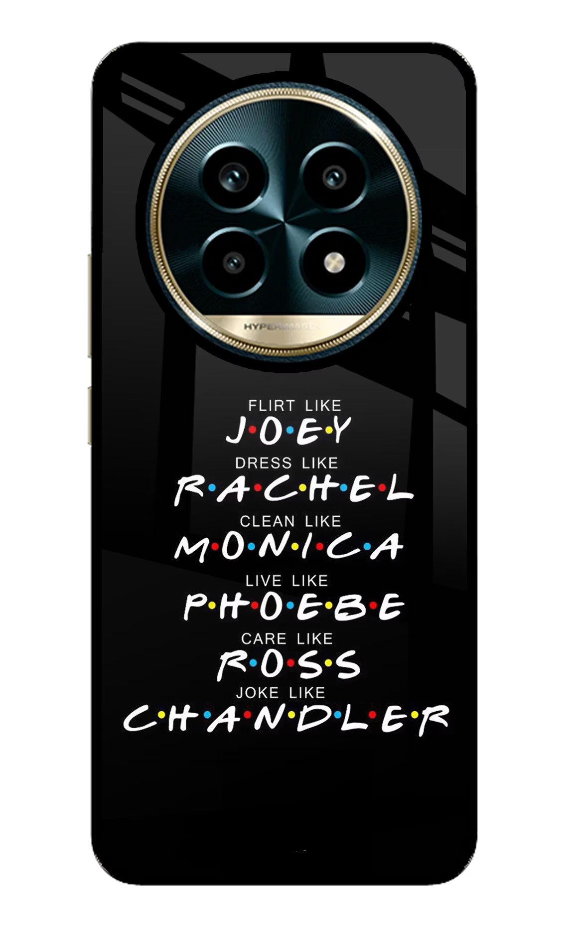 FRIENDS Character Realme 13 Pro 5G Glass Case