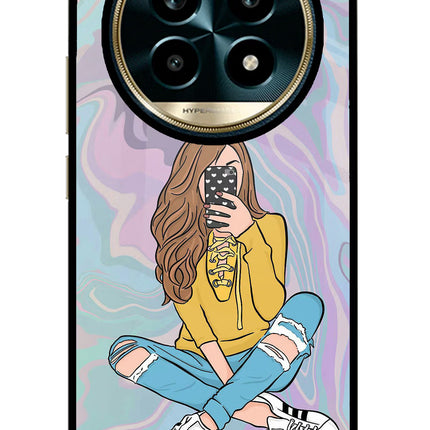 Selfie Girl Realme 13 Pro 5G Glass Case
