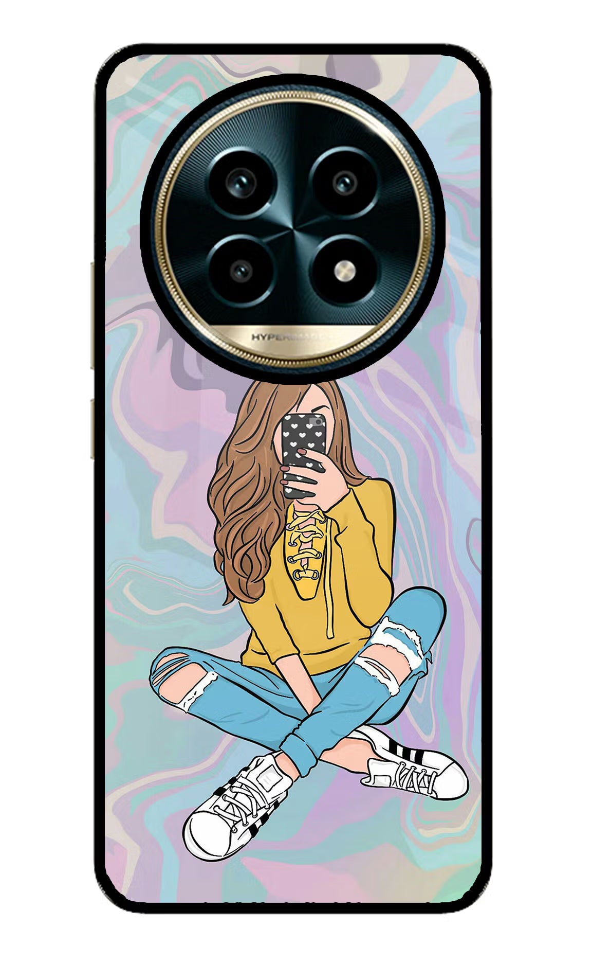 Selfie Girl Realme 13 Pro 5G Glass Case