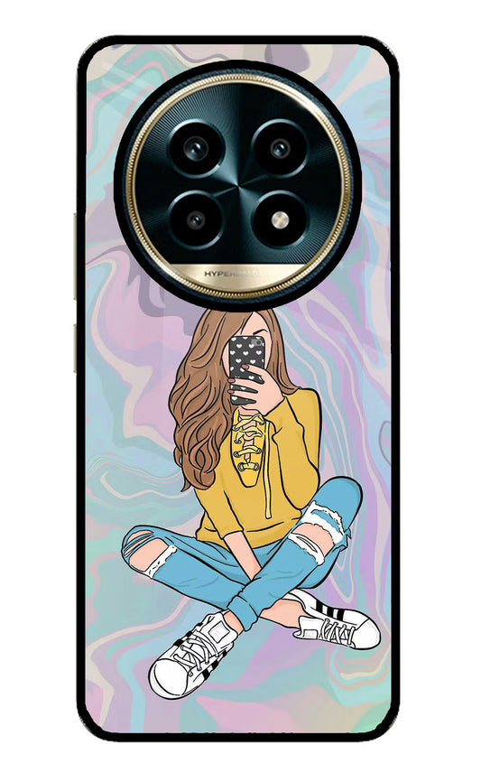 Selfie Girl Realme 13 Pro 5G Glass Case
