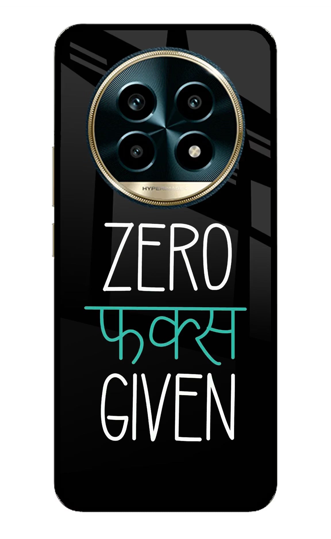 Zero Fucks Given Realme 13 Pro 5G Glass Case Back Cover by Casekaro