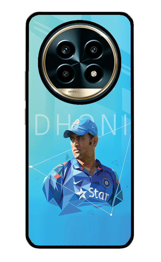 Dhoni Artwork Realme 13 Pro 5G Glass Case