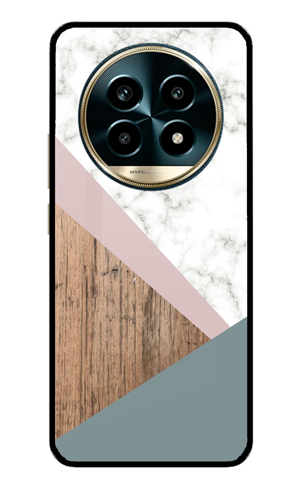 Marble wood Abstract Realme 13 Pro 5G Glass Case Back Cover by Casekaro