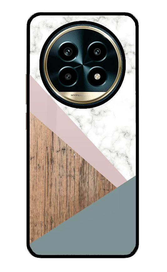 Marble wood Abstract Realme 13 Pro 5G Glass Case