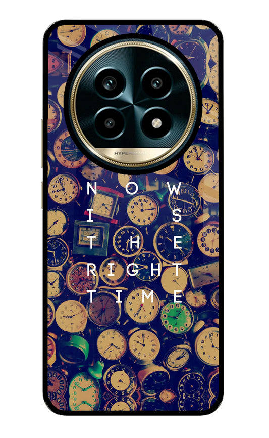 Now is the Right Time Quote Realme 13 Pro 5G Glass Case