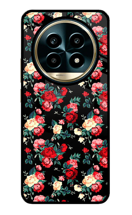 Rose Pattern Realme 13 Pro 5G Glass Case
