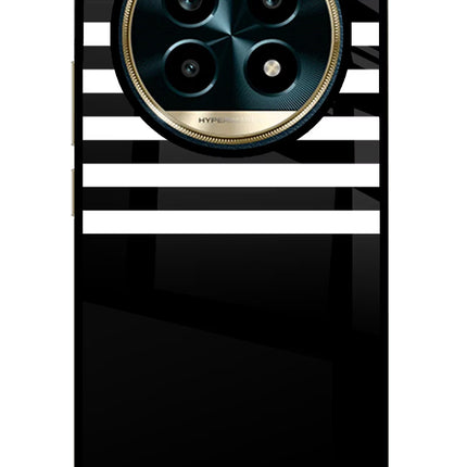 Black and White Print Realme 13 Pro 5G Glass Case