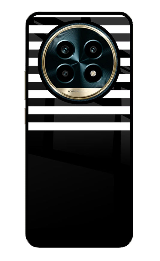 Black and White Print Realme 13 Pro 5G Glass Case