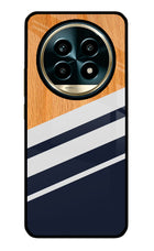 Blue and white wooden Realme 13 Pro 5G Glass Case
