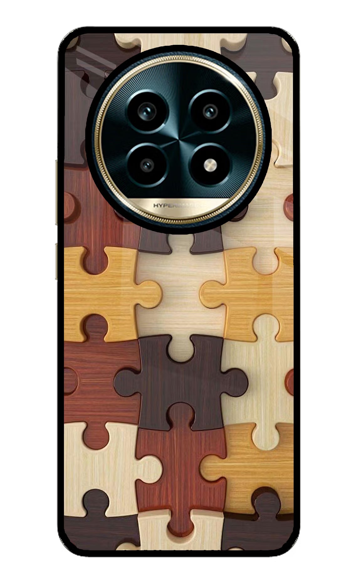 Wooden Puzzle Realme 13 Pro 5G Glass Case