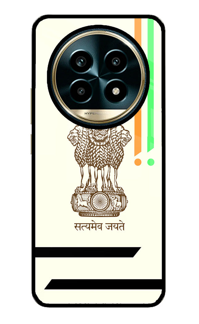 Satyamev Jayate Brown Logo Realme 13 Pro 5G Glass Case