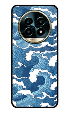 Blue Waves Realme 13 Pro 5G Glass Case Back Cover by Casekaro